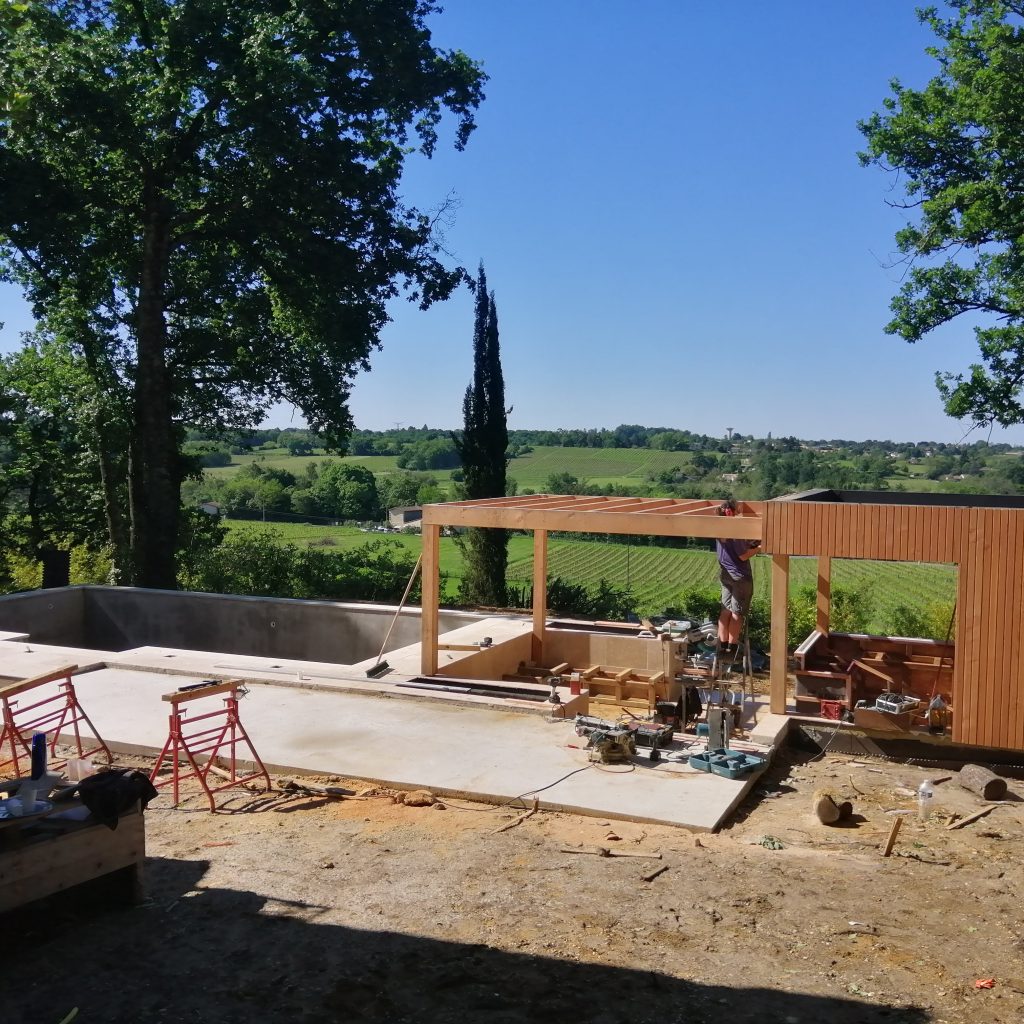 travaux dans jardin avec vue à Camblanes et Meynac
