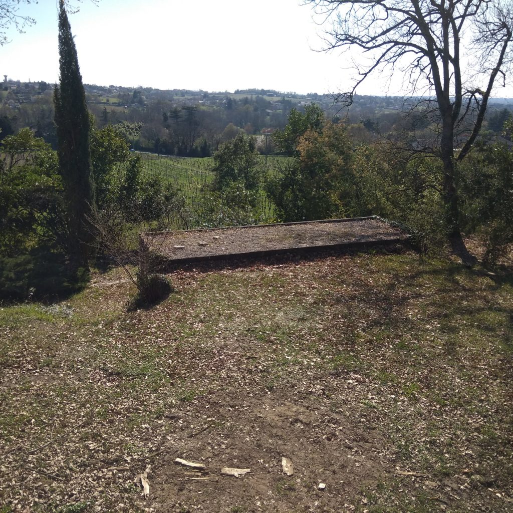jardin avant travaux à Camblanes et Meynac
